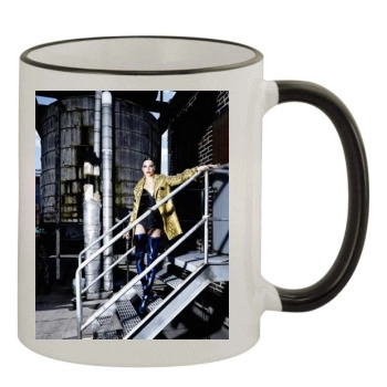 Barbara Palvin 11oz Colored Rim & Handle Mug