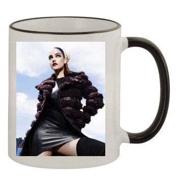 Barbara Palvin 11oz Colored Rim & Handle Mug