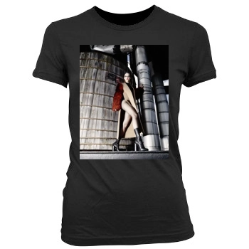 Barbara Palvin Women's Junior Cut Crewneck T-Shirt