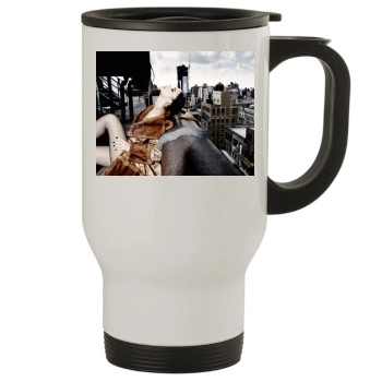 Barbara Palvin Stainless Steel Travel Mug