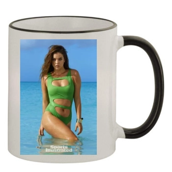 Barbara Palvin 11oz Colored Rim & Handle Mug