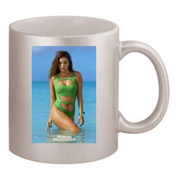 Barbara Palvin 11oz Metallic Silver Mug