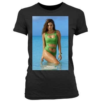 Barbara Palvin Women's Junior Cut Crewneck T-Shirt