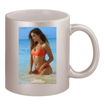 Barbara Palvin 11oz Metallic Silver Mug