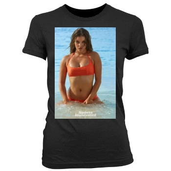 Barbara Palvin Women's Junior Cut Crewneck T-Shirt