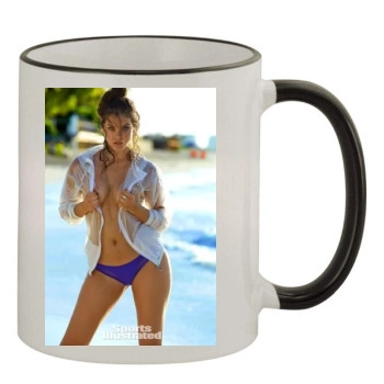 Barbara Palvin 11oz Colored Rim & Handle Mug