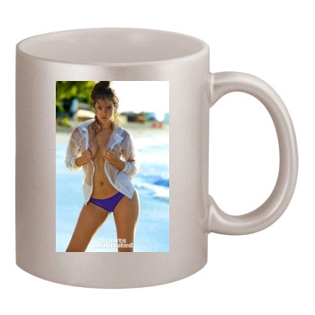 Barbara Palvin 11oz Metallic Silver Mug