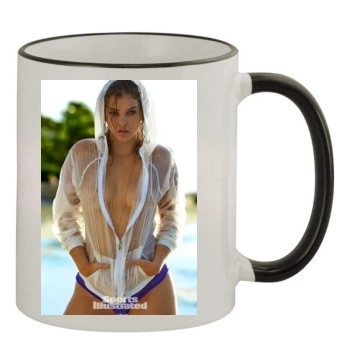 Barbara Palvin 11oz Colored Rim & Handle Mug