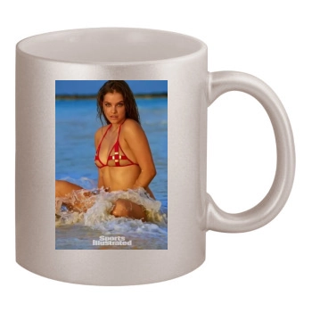 Barbara Palvin 11oz Metallic Silver Mug