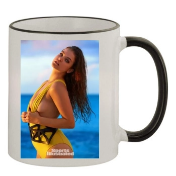 Barbara Palvin 11oz Colored Rim & Handle Mug