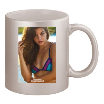 Barbara Palvin 11oz Metallic Silver Mug