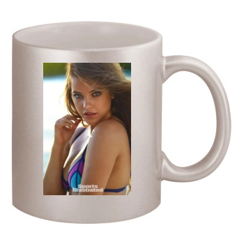 Barbara Palvin 11oz Metallic Silver Mug