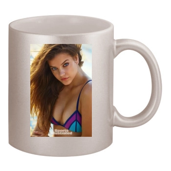 Barbara Palvin 11oz Metallic Silver Mug