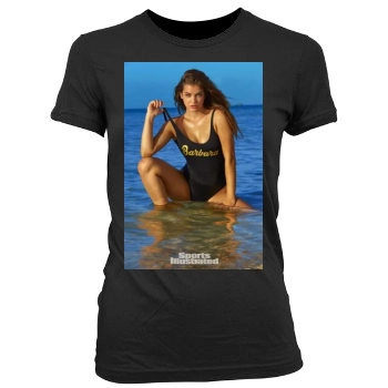 Barbara Palvin Women's Junior Cut Crewneck T-Shirt