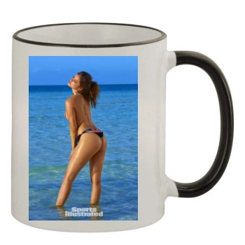 Barbara Palvin 11oz Colored Rim & Handle Mug