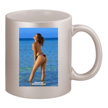 Barbara Palvin 11oz Metallic Silver Mug