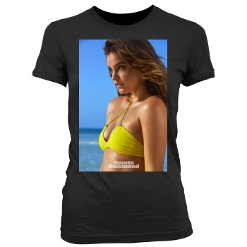 Barbara Palvin Women's Junior Cut Crewneck T-Shirt