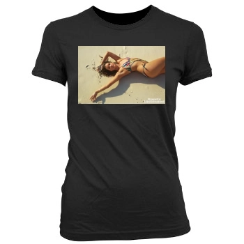 Barbara Palvin Women's Junior Cut Crewneck T-Shirt