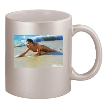 Barbara Palvin 11oz Metallic Silver Mug