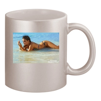 Barbara Palvin 11oz Metallic Silver Mug