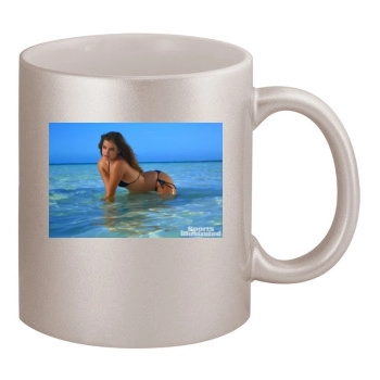 Barbara Palvin 11oz Metallic Silver Mug