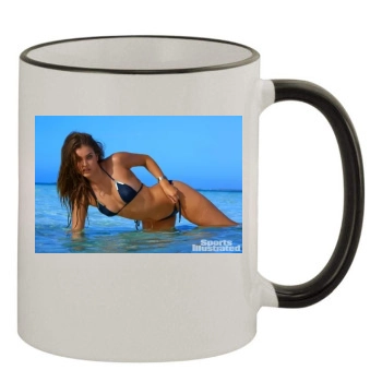 Barbara Palvin 11oz Colored Rim & Handle Mug