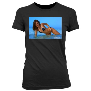 Barbara Palvin Women's Junior Cut Crewneck T-Shirt