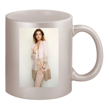 Barbara Palvin 11oz Metallic Silver Mug