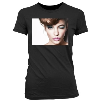 Barbara Palvin Women's Junior Cut Crewneck T-Shirt