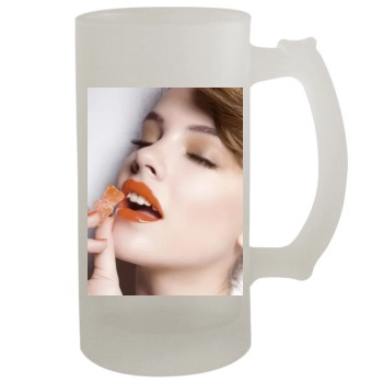 Barbara Palvin 16oz Frosted Beer Stein