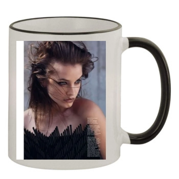 Barbara Palvin 11oz Colored Rim & Handle Mug