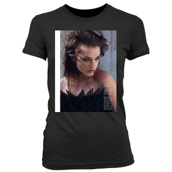 Barbara Palvin Women's Junior Cut Crewneck T-Shirt