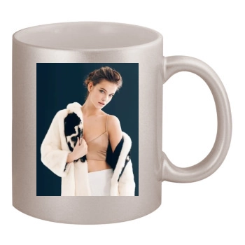 Barbara Palvin 11oz Metallic Silver Mug