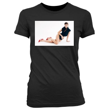 Barbara Palvin Women's Junior Cut Crewneck T-Shirt