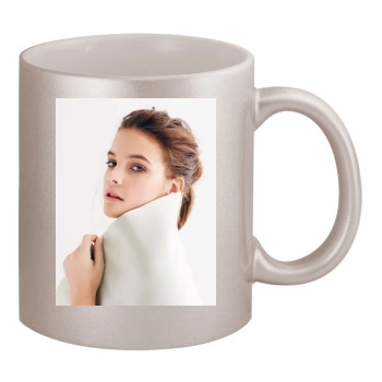 Barbara Palvin 11oz Metallic Silver Mug