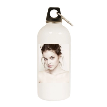 Barbara Palvin White Water Bottle With Carabiner