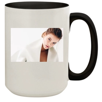 Barbara Palvin 15oz Colored Inner & Handle Mug