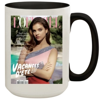 Barbara Palvin 15oz Colored Inner & Handle Mug