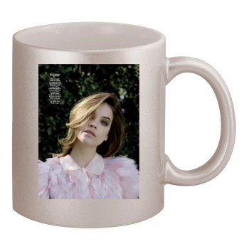 Barbara Palvin 11oz Metallic Silver Mug