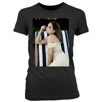 Barbara Palvin Women's Junior Cut Crewneck T-Shirt