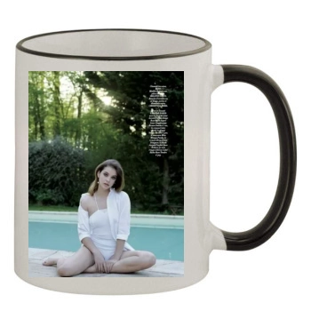 Barbara Palvin 11oz Colored Rim & Handle Mug