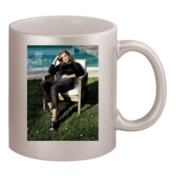 Barbara Palvin 11oz Metallic Silver Mug