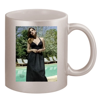 Barbara Palvin 11oz Metallic Silver Mug