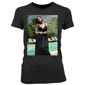 Barbara Palvin Women's Junior Cut Crewneck T-Shirt