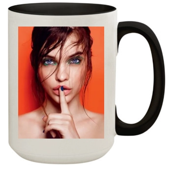 Barbara Palvin 15oz Colored Inner & Handle Mug