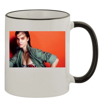 Barbara Palvin 11oz Colored Rim & Handle Mug