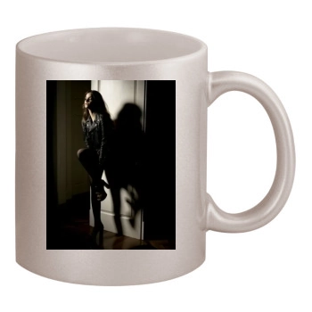 Barbara Palvin 11oz Metallic Silver Mug