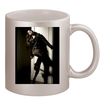 Barbara Palvin 11oz Metallic Silver Mug