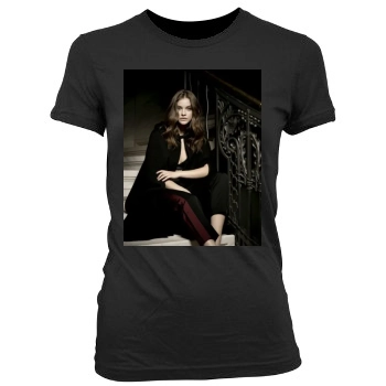 Barbara Palvin Women's Junior Cut Crewneck T-Shirt