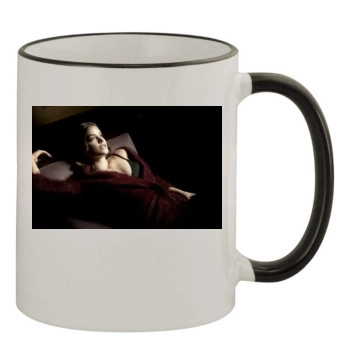 Barbara Palvin 11oz Colored Rim & Handle Mug